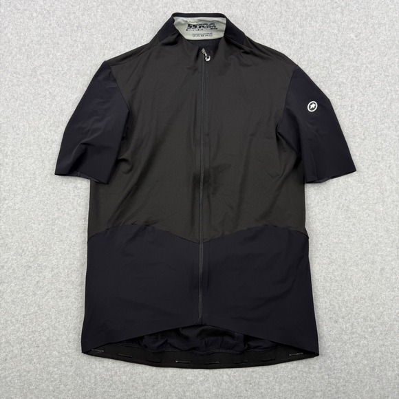 Assos Jersey Mens XL Black Cycling Evo 8 Full Zip Performance Short Sleeve - Picture 1 of 15